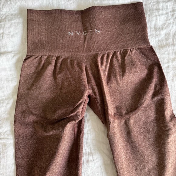 NVGTN Mocha Contour Seamless Leggings-Mocha-size xs - Picture 5 of 8